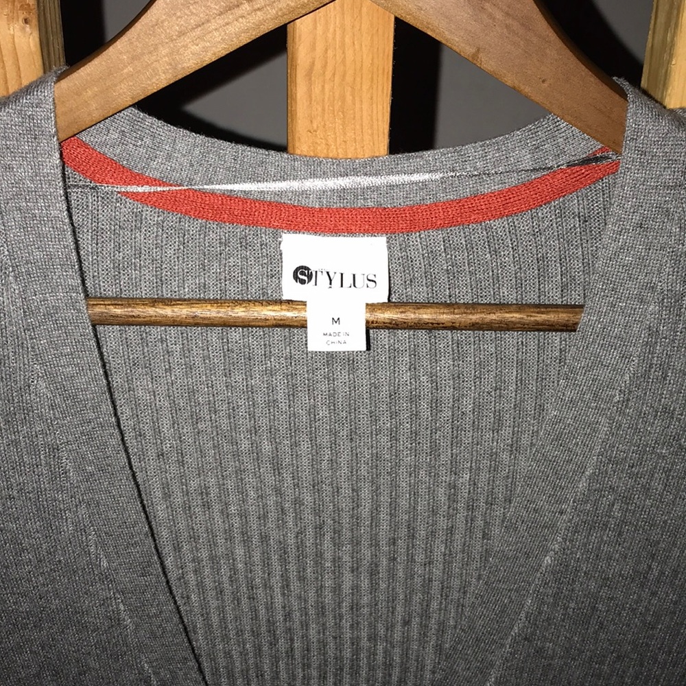 STYLUS Long Grey Cardigan - Picture 4 of 4